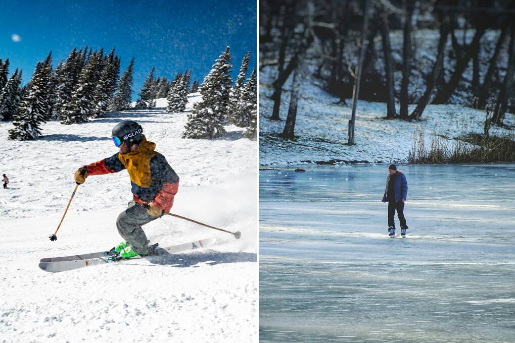 Winteraktivitäten am Lipno-See – Skifahren, Langlauf, Schlittschuhlaufen auf dem zugefrorenen See und Snowtubing für die ganze Familie