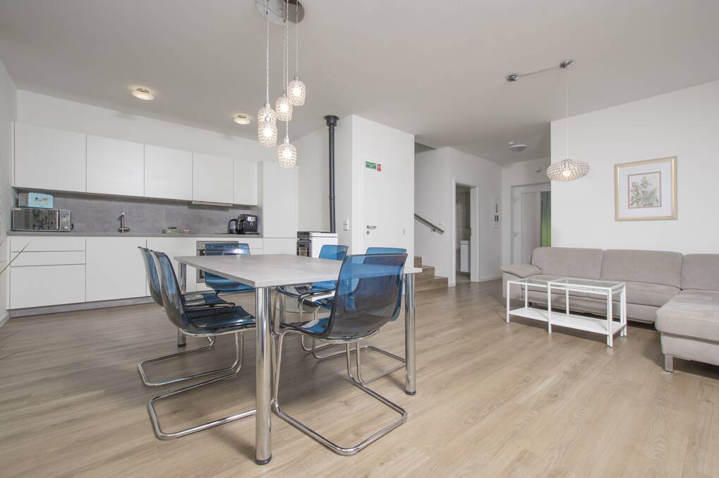Luxuriously furnished living room of the Filip House - Lipno Club