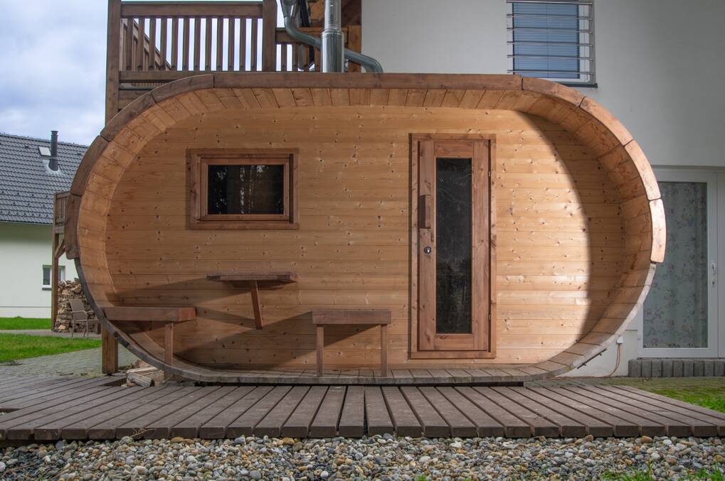 Finnish sauna with a view of the Šumava forest - Lipno Club