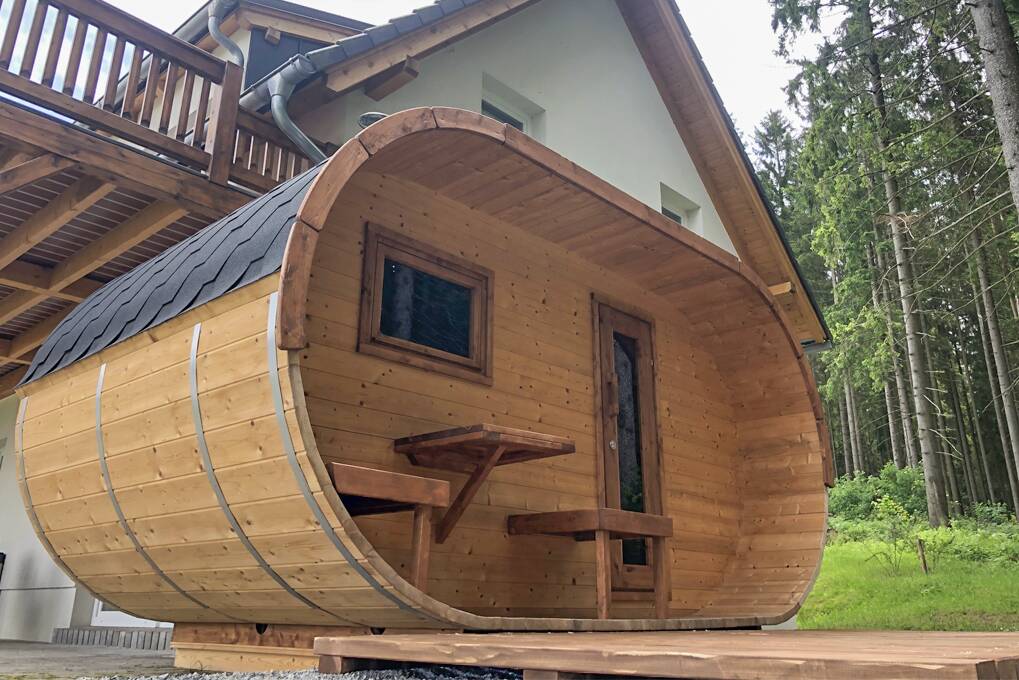Finská sauna pro uživatele domu Magdalene s výhledem do Šumavského lesa - Lipno Club