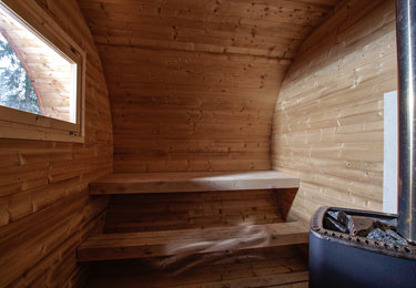 Accommodation of Lipno lake,  Finnish sauna