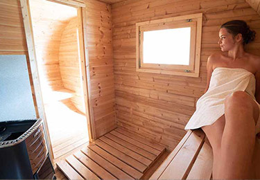 Accommodation of Lipno lake,  Finnish sauna