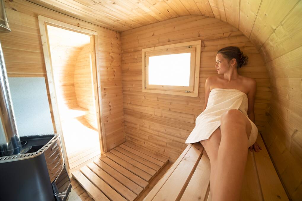 Die Unterkunft am Lipno-See beinhaltet auch die kostenlose Nutzung unserer Wellness-Einrichtungen wie die finnische Sauna mit Whirlpool - Lipno Club